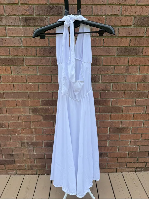 Marilyn Monroe Costume White Dress Hollywood Deluxe Small 6/8 Halloween New Sexy - Image 6