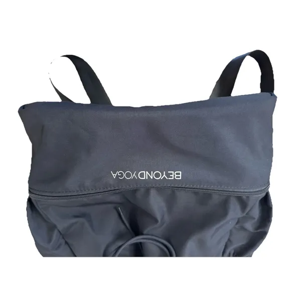BEYOND YOGA Convertible Backpack Drawstring Tote Lightweight Black Gym Bag - Image 5
