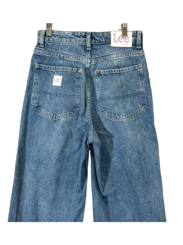 Lee HM High Waist Wide Leg Jeans Size 4 - Image 5