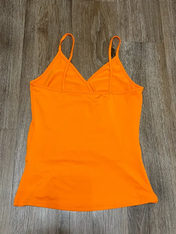 SheIn Orange Cinched Boutique Tank Top - Image 3