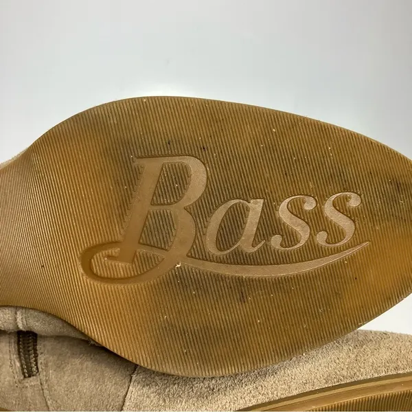 Bass tan suede fringe ankle boots with‎ heel size 6.5 - Image 6