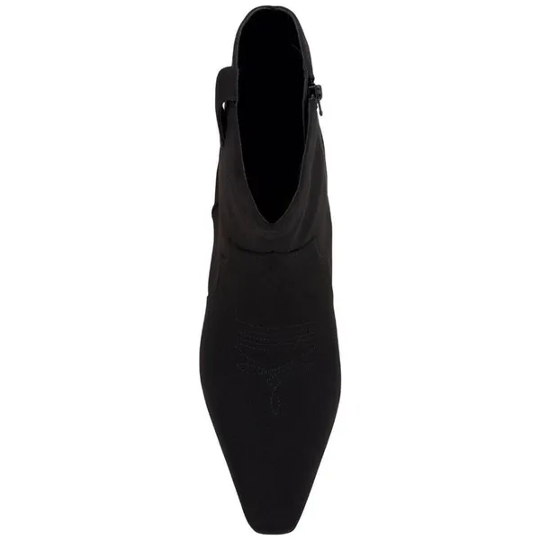 INC International Concepts Womens Secia Western Booties Black Microsuede 10M - Image 10