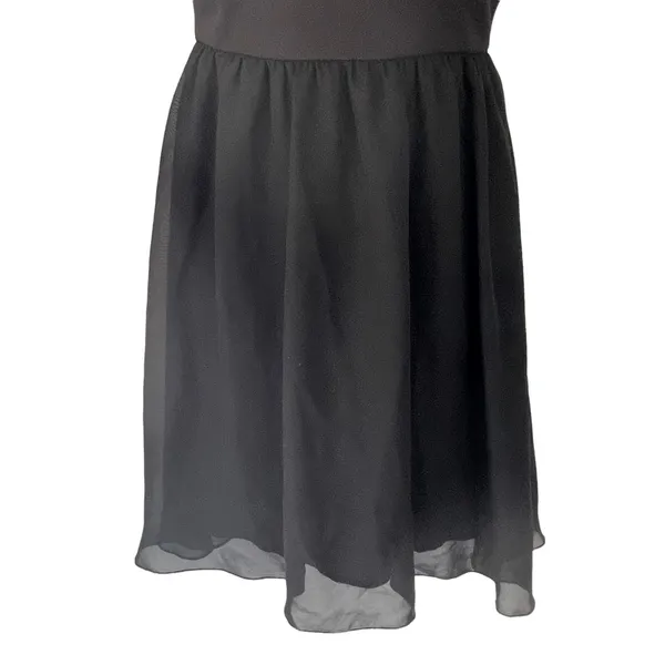 Trac Size XS Black Gold Mini Dress Whimisgoth Chiffon‎ Fairy Grunge HOCO - Image 3
