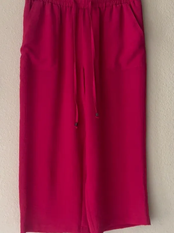 New York Clothing Company Bright Fuchsia Elastic Waist Pants - Image 14