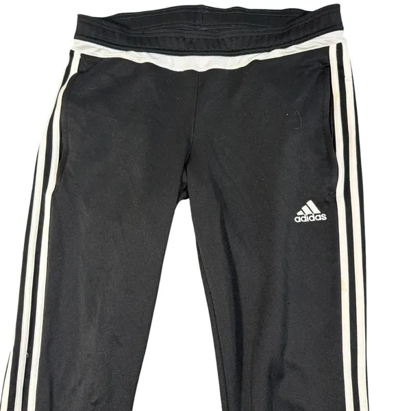 Adidas Climacool Track Pants Womens Medium Black 3 Stripe Zip Ankle Athletic - Image 5
