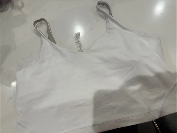 Lululemon Align Tank Top White size 12 NO REMOVABLE PADS - Image 4