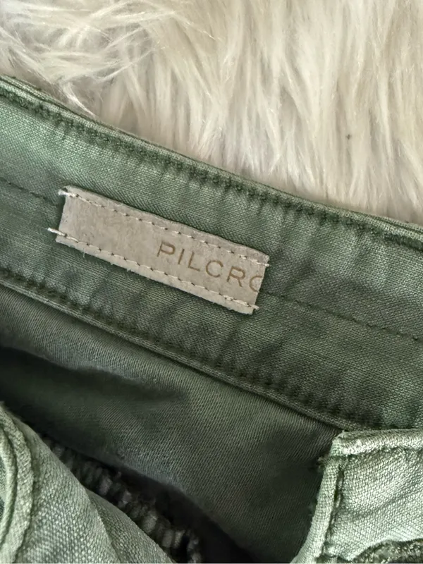 Pilcro Anthropologie Cargo Pants Size 26 Green Utility Cotton - Image 5