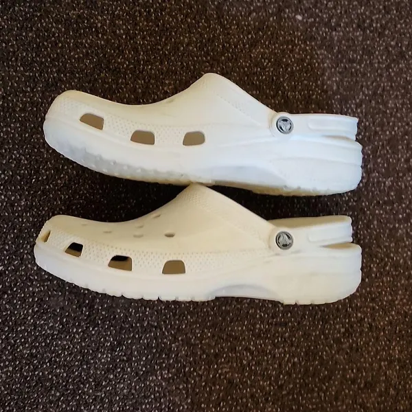 White Crocs Size 11 - Image 3