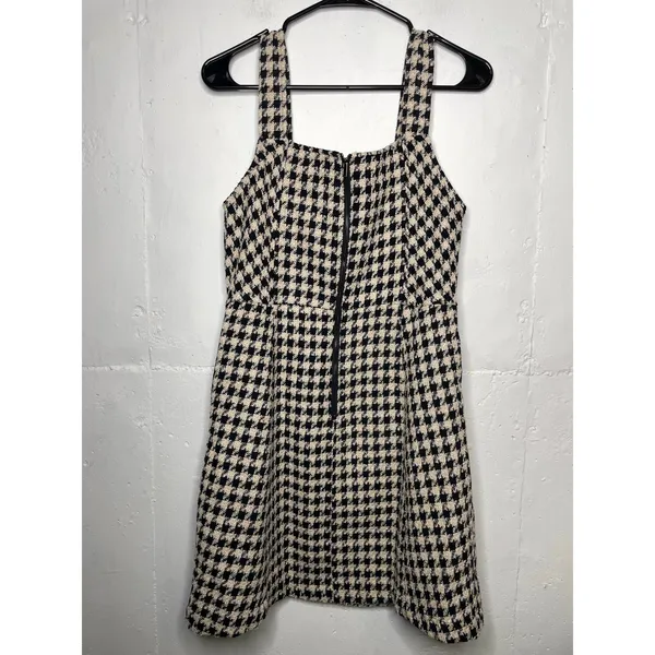 NEW Boutique Brand KORI Houndstooth Mini Dress Size Medium Sleeveless - Image 8