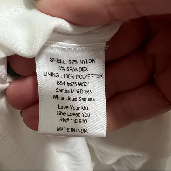 NEW NWOT Show Me Your Mumu Samba Halter Sequin Mini Dress In White - Image 12