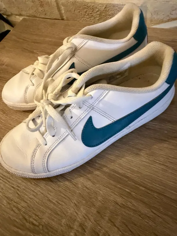 Nike Court Royale White/Dark Teal Green Sneakers - Image 2