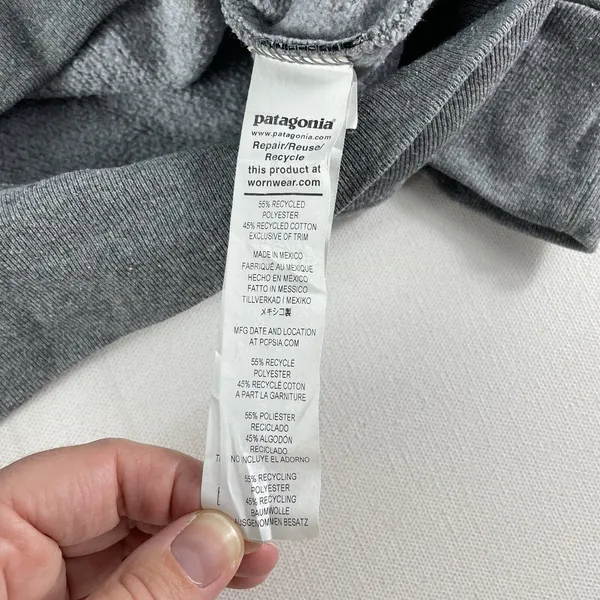 Patagonia Sweatshirt‎ Womens Small Gray Uprisal Crewneck Graphic 39646 - Image 8