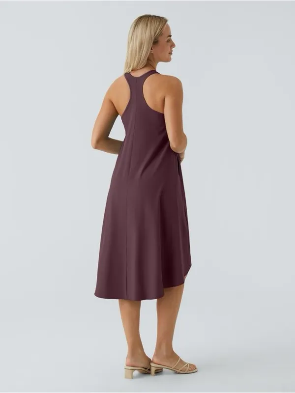 Halara Breezeful RacerPocket‎ High Low Flowy Midi Quick Dry Casual Dress size 8 - Image 2