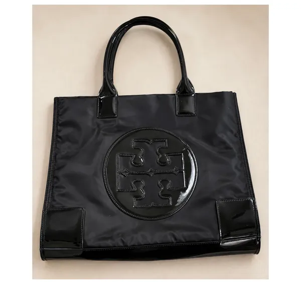 Tory Burch Ella Black Nylon Tote - Image 7