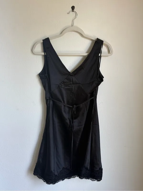 Princess Polly Black Babydoll Slip Dress - Image 3