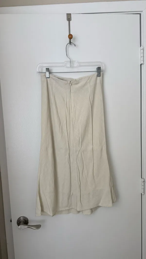Linen midi skirt  - Image 2