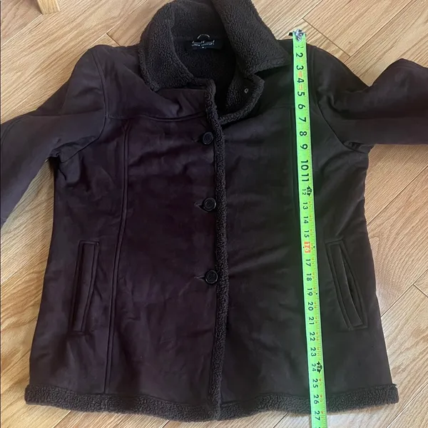 Utex Brown Faux Shearling Coat workwear ranch Dutton style - Image 7
