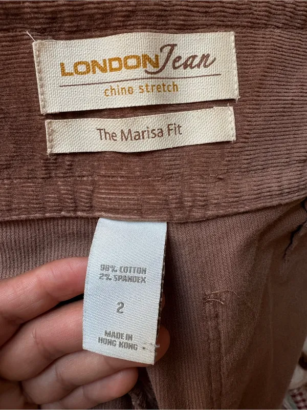 London Jeans Women Pants 2 Marisa Fit Bootcut brown Low Rise Tan Retro - Image 4