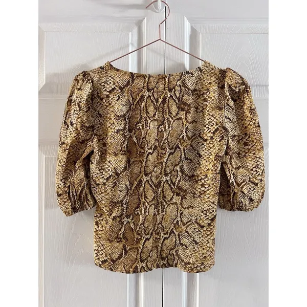 Reformation Eliana‎ Button Down Blouse In Boa Size XS - Image 7