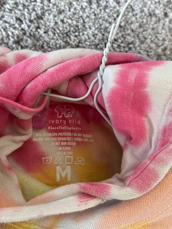 Ivory Ella tie dye hoodie - Image 4