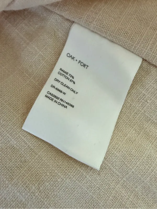 NWT Oat + Fort Ramie Blend Dress Size Medium - Image 6
