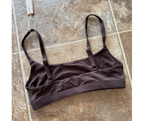 Skims Fits Everybody Scoop Bralette Espresso Size XS - Image 5