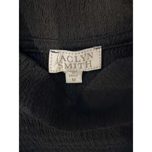 Jaclyn Smith Women’s Black Long Sleeve Pullover Top Textured Size M - Image 7