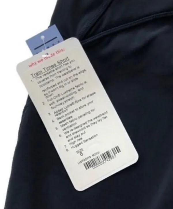 Lululemon Train Times Short 6” inseam Midnight Navy Size 6 Bike Shorts - Image 7