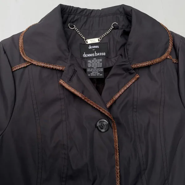 Vintage  Black Formal Pea Coat Rain Jacket - Image 3