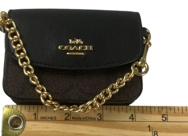 Coach Signature Canvas Poppy Card Case - Image 3