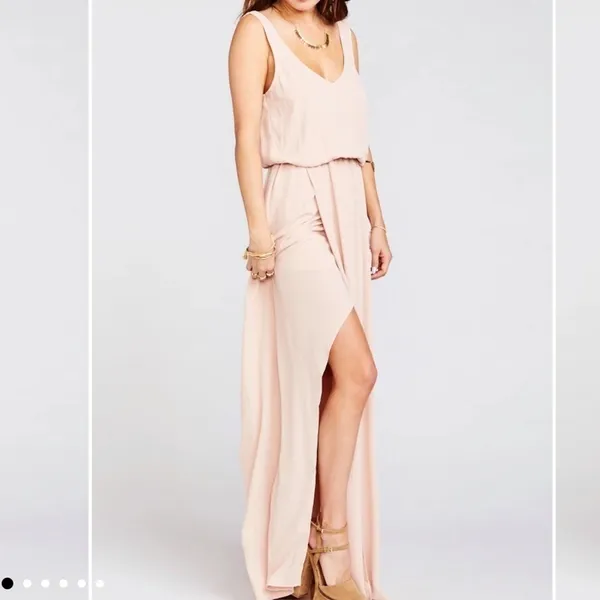 Show Me‎ Your Mumu Kendall Maxi Dress in Dusty Blush Crisp Pink Size Medium - Image 3