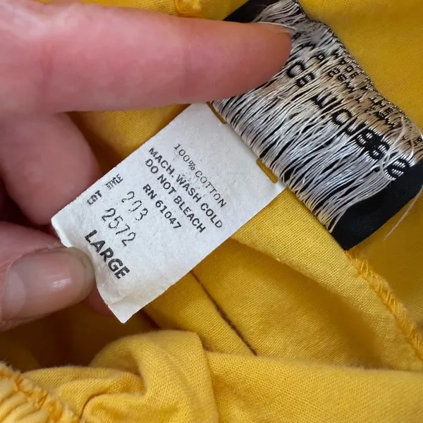 Vintage 80s Maurice Michaels Yellow Romper Ruffle M L - Image 10
