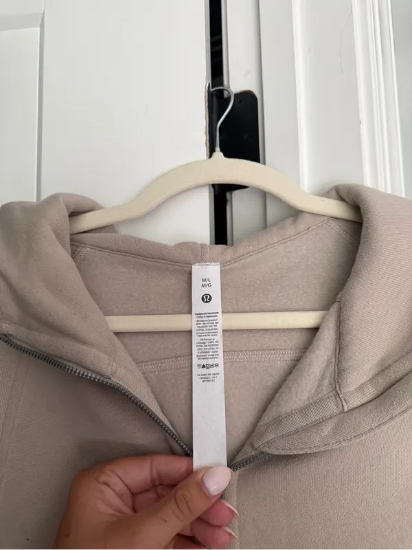 Lululemon Scuba Oversized Full-Zip Hoodie Tan Jacket‎ sheer oak - Image 3