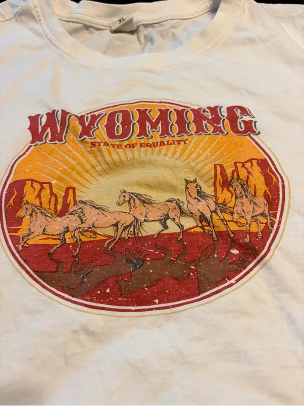 Wyoming State of Equality Crop Top - Image 3