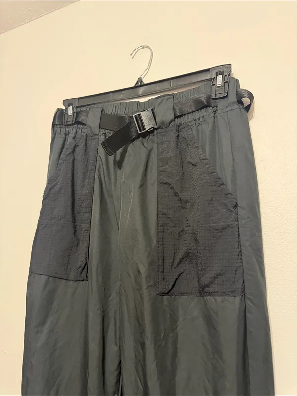 Nike Black Track Joggers with White Swoosh - Image 4