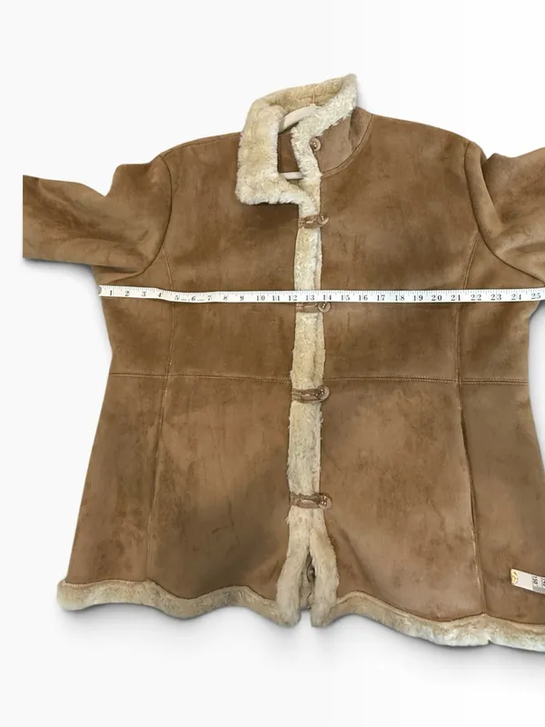 Vintage Coldwater Creek faux suede coat with great detail size XL - Image 7