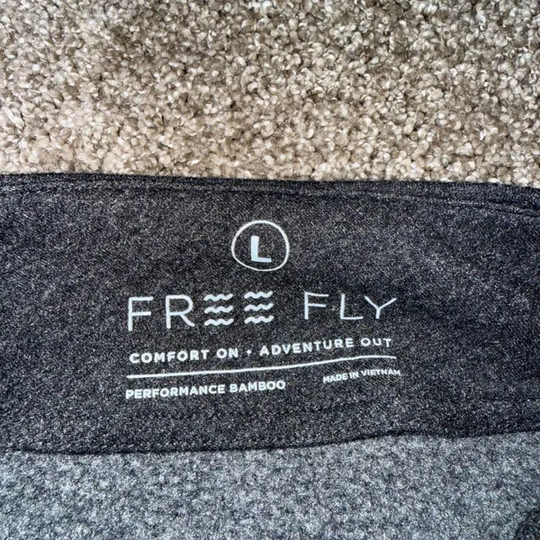 Free Fly Mock Neck Pullover Women Large Charcoal Gray Excellent Bamboo Fleece - Image 2