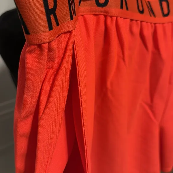 Under Armour Women's Orange Shorts with side pockets - Image 2