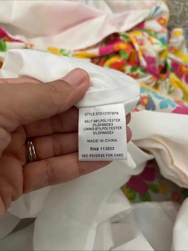 NWT Women’s Baltic Born Dani Ruffle Tiered Midi Dress | Multi Floral Size M - Image 12