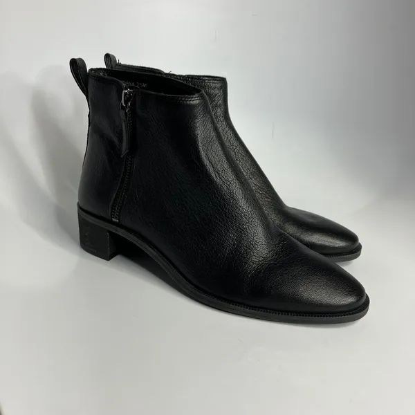 Copper Key black leather ankle boots women's size 7.5‎ professional business - Image 3