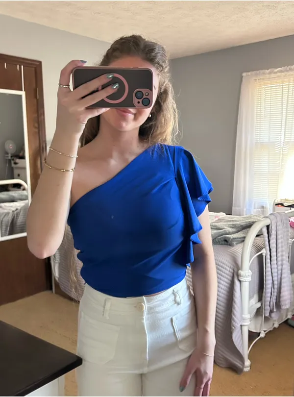 The Pants Store Summer /Spring Blue Top - Image 2