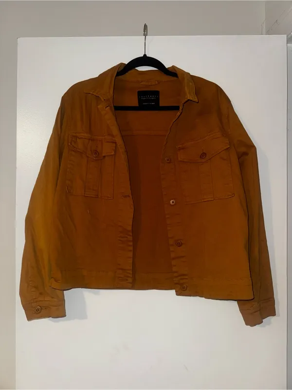 Sanctuary Women's Rust Button-Front Utility Jacket Size Medium - Image 2