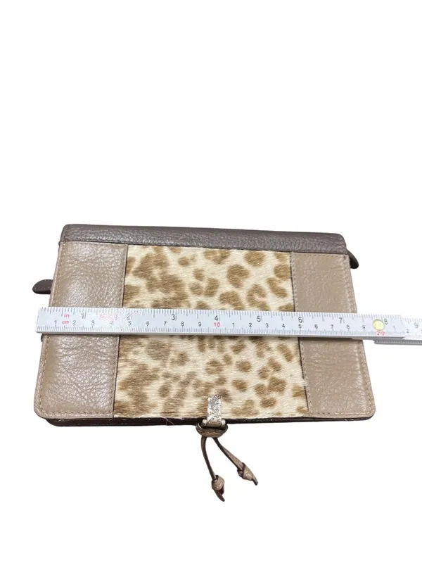 Brighton wms vintage brown leather zebra clutch wallet sz 7.5"x5" SKU 10-787 - Image 2
