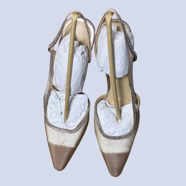 NWT Jewel Badgley Mischka Tammy Mesh Slingback Stilettos Size‎ 7 - Image 6