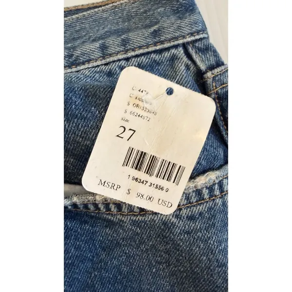 Free People Jeans‎ We The Free Women’s Size 27 The Lasso Sapphire Blue Boho NWT - Image 5