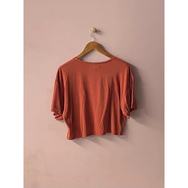 Urban Outfitters Rust Boxy Fit Cropped Tee Size XS - Image 2