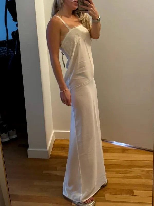 Lioness Glacial Sheer Maxi Dress Butter - Image 7