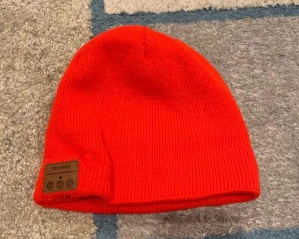 Tenergy Bluetooth Beanie Ski Hat Red Headphones - Image 3