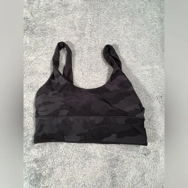 Lululemon athletica align reversible Black camo Sports Bra 6 a/b cup - Image 7