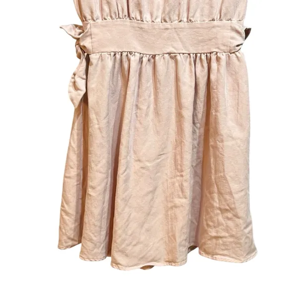 ZARA Pink Button‎ Front Midi Dress Women Soft Girly Cottagecore Feminine Sz XS - Image 9